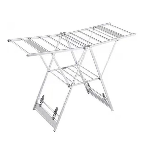 B & XL Model:LDA011 Butterfly Free Standing Foldable Aluminium Clothes Hanger/Rack Balcony Clothes Hanger/Rak Baju