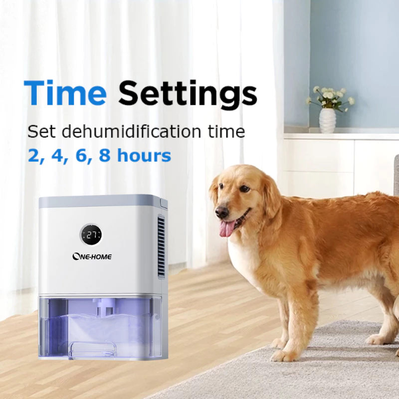 ONEHOME 2-in-1 Air Purifier and Dehumidifier for Home | HEPA Filter | 2000ml Tank | Auto Shut-Off, 7-Color Night Light