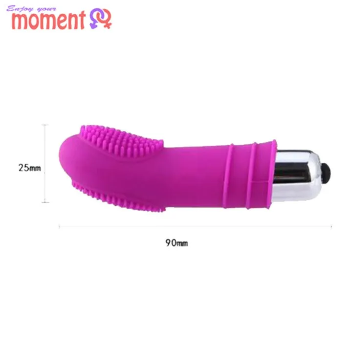 [CLEARANCE] Mini Female G-spot Finger Vibrator Bullet Masturbation Vibrator Clitoris Stimulator Massager (Purple) - Sex Toy for Women