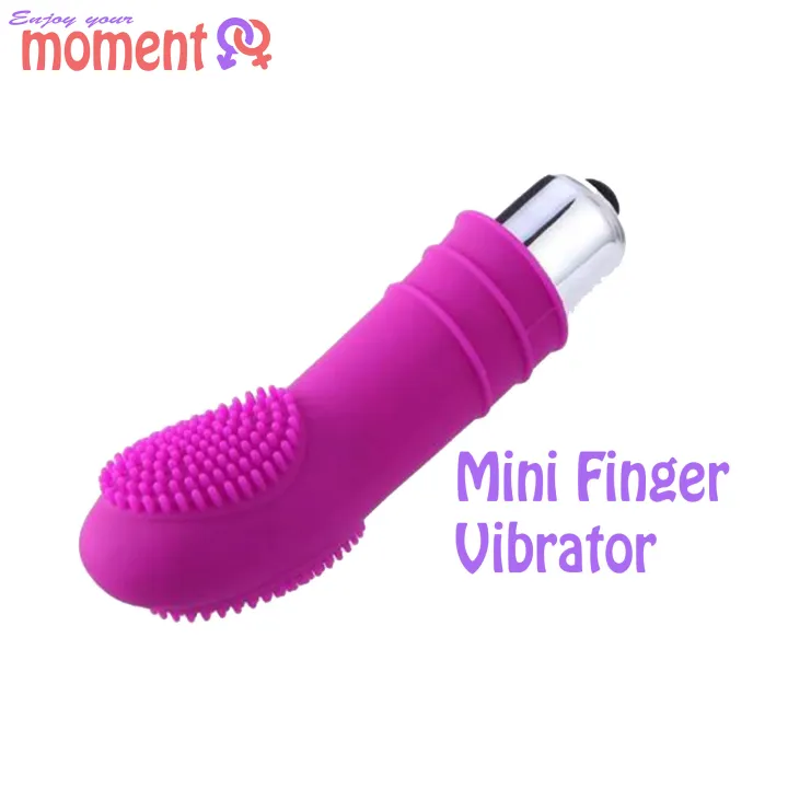 [CLEARANCE] Mini Female G-spot Finger Vibrator Bullet Masturbation Vibrator Clitoris Stimulator Massager (Purple) - Sex Toy for Women