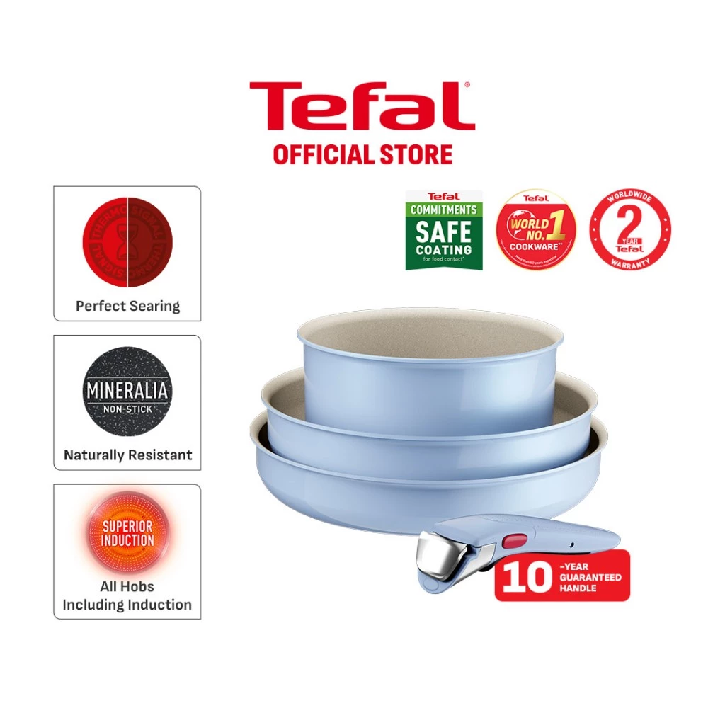 Tefal Ingenio Serenity 4pcs Set (Calm Blue)