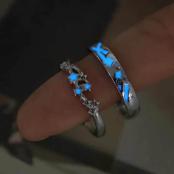 2PCS Sweet Couple Night Glowing Star Style Unique Design Premium