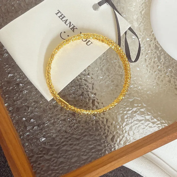 Pit's 2023 New Design Multilayer Irregular Beads Open Bangles&bracelets for Women Fashion Brand Jewelry Delicate Bangles