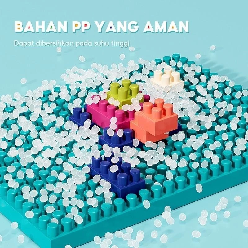 OHSOME - 560 Pcs Block Toys For Kids DIY /Mainan Brick Balok Susun Anak DIY (560 pcs) Bahan ABS Kuat Tahan Lama