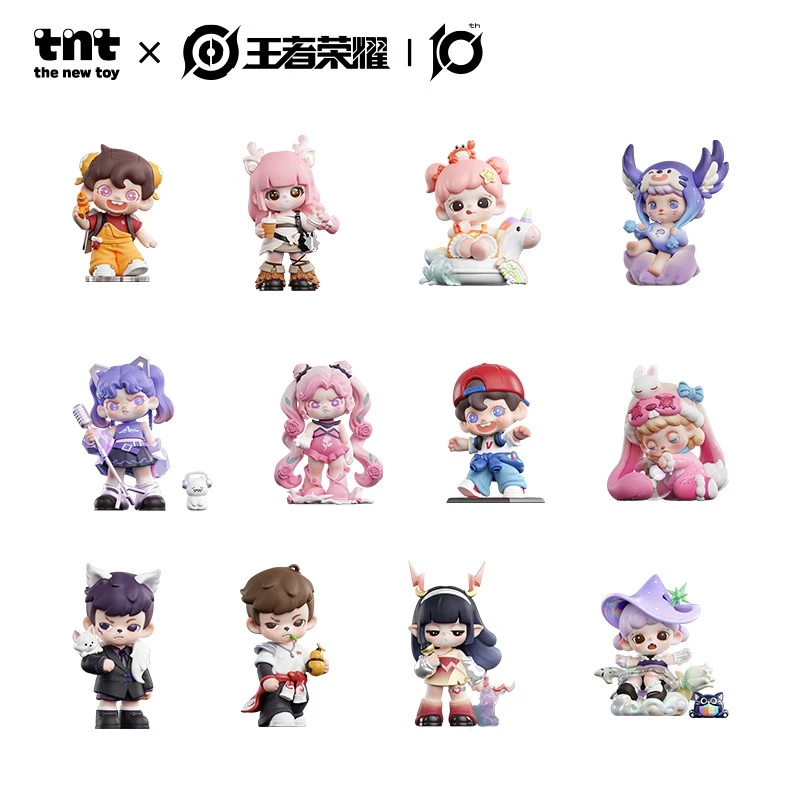 【Launch Local Time 08:00 PM, Sept 24h】TNTSPACE x HONOR OF KINGS [Canyon Fantasy] Series Figures Blind Box Birthday Gifts Action