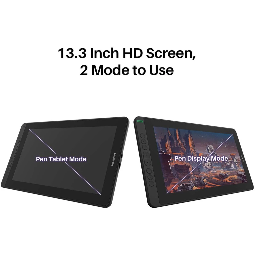 HUION KAMVAS 13 Drawing Tablet Graphic Pen Display Tilt Function Battery-Free Stylus 8192 Pen Pressure 13.3inch