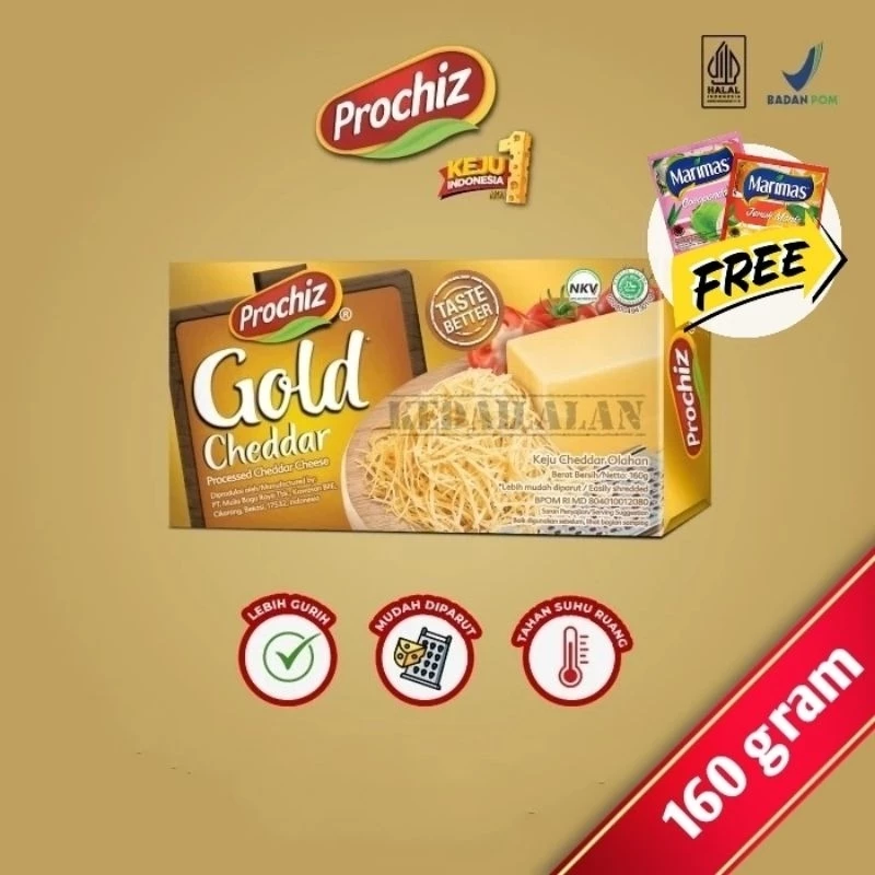 PROCHIZ GOLD Processed Cheddar Cheese 160gram