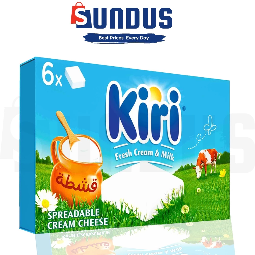 Kiri Spreadable Cream Cheese Squares 6 Portions 100g