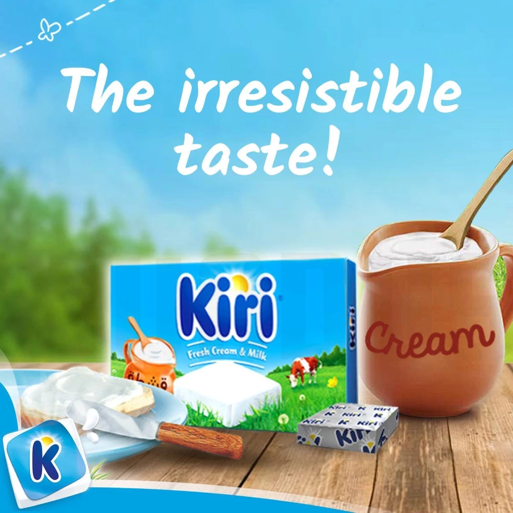Kiri Spreadable Cream Cheese Squares 6 Portions 100g