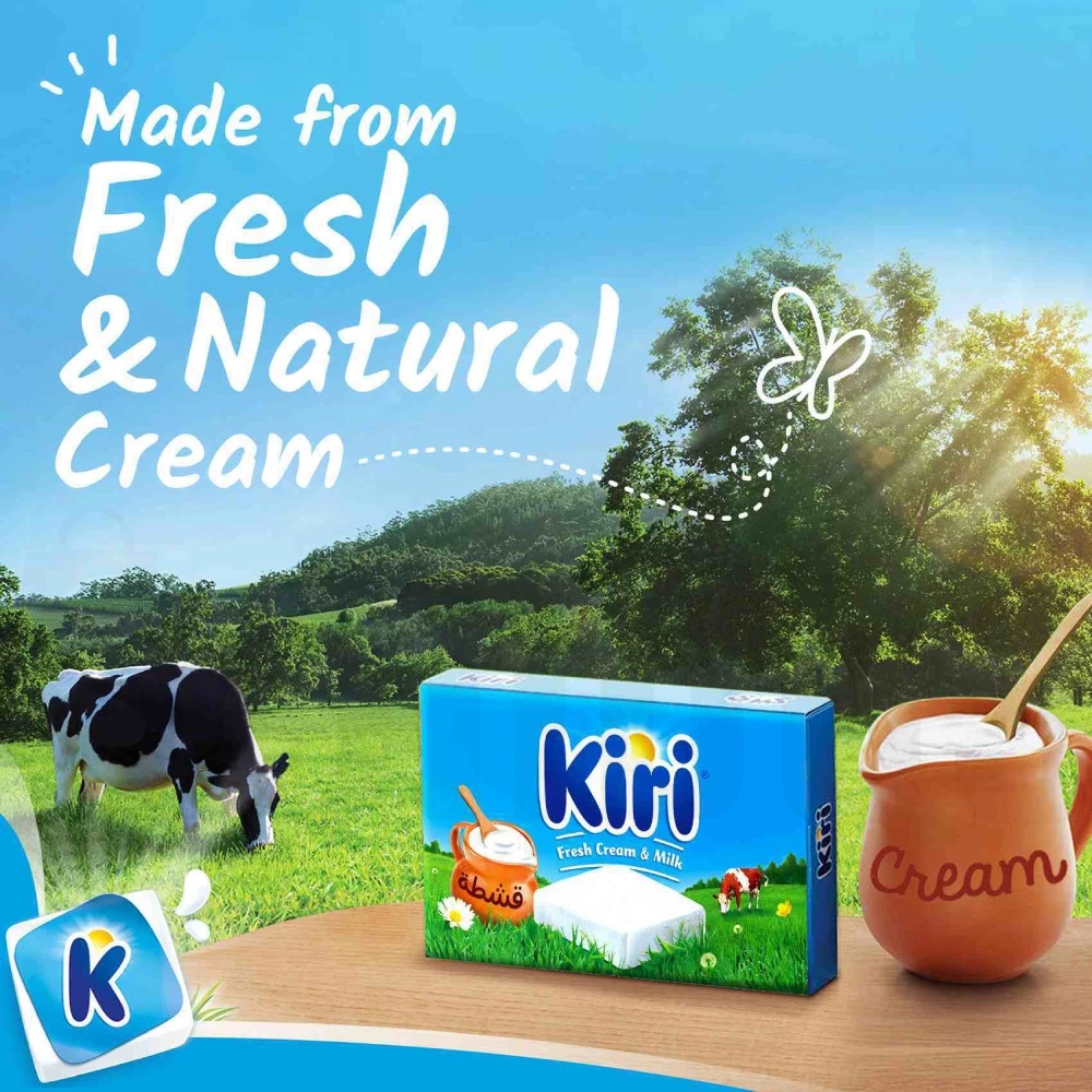 Kiri Spreadable Cream Cheese Squares 6 Portions 100g