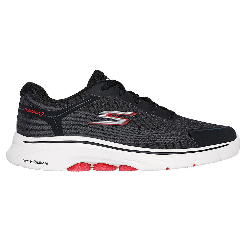 Skechers Men GOwalk 7 Alen Walking Shoes - 216556-BKRD Air-Cooled Goga Mat Kasut Sneaker, Casual, Lelaki SALE