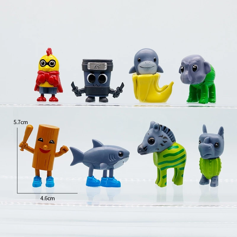 2025 New Italian Brainrot Toy Figures Animals Tralalero Tralala Figure Bombardiro Crocodilo for Brain Rot Cake Toppers Birthday Gifts