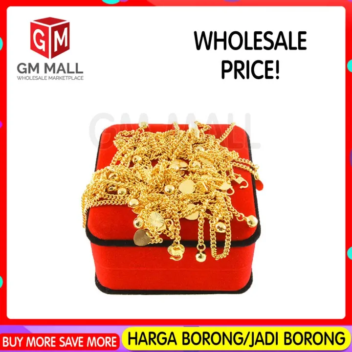 Cop 916 Emas Bangkok Emas Korea GM Mall Bracelet - Gelang Tangan Papan Gajah (Harga Borong)