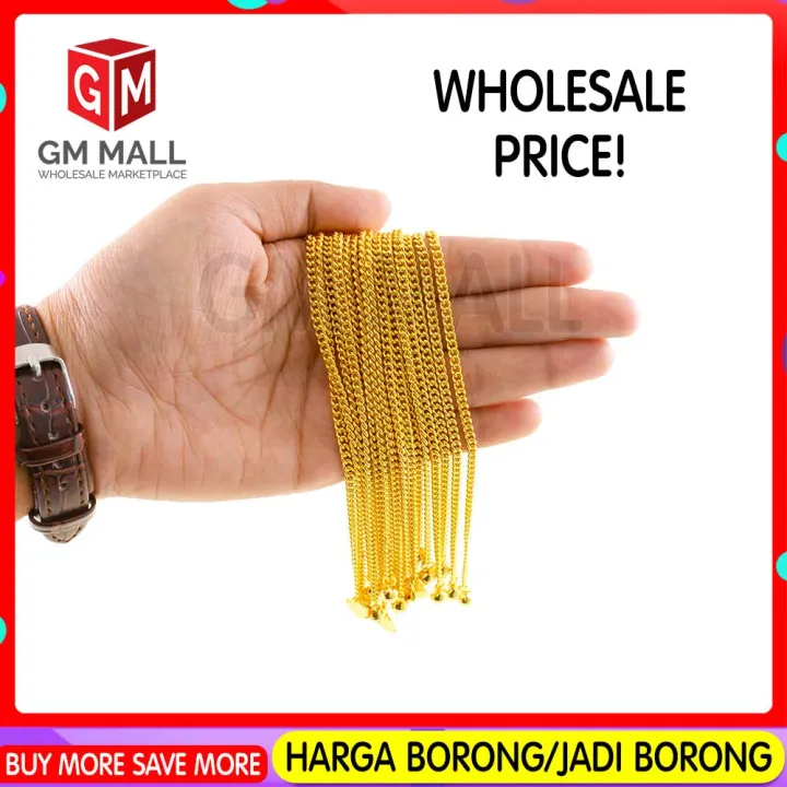 Cop 916 Emas Bangkok Emas Korea GM Mall Bracelet - Gelang Tangan Papan Gajah (Harga Borong)