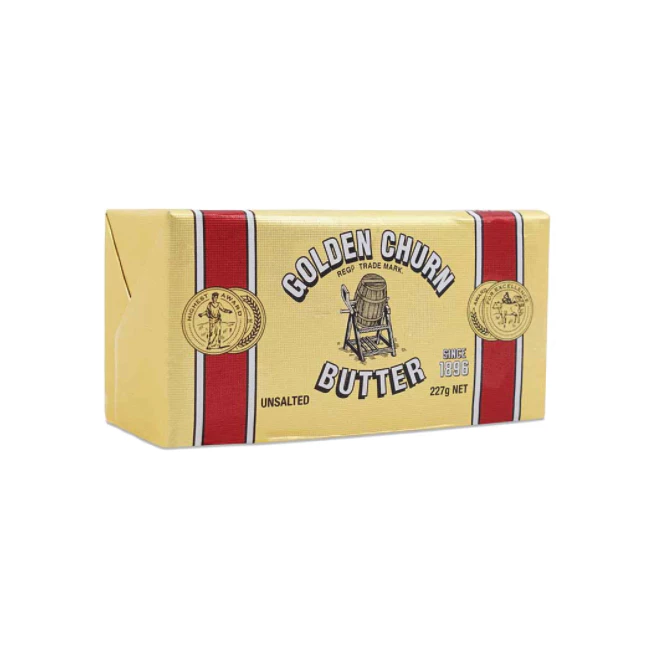 Golden Churn Butter Salted 250g & Unsalted 227g