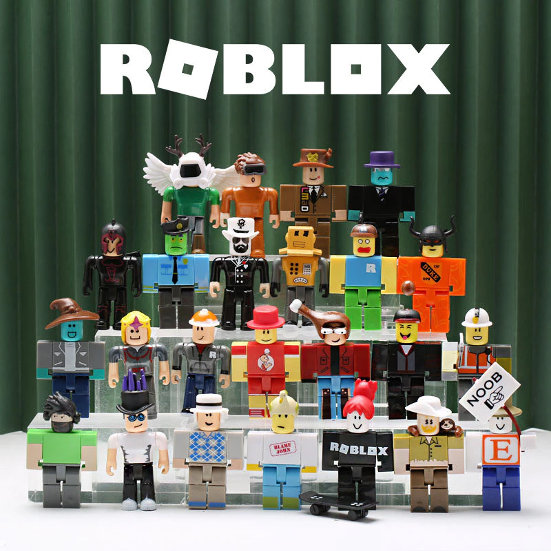 Roblox Miniature Figures Set Block Minecraft Survival Game Collection Toy Cake Topper Figurine Toys Virtual World Action