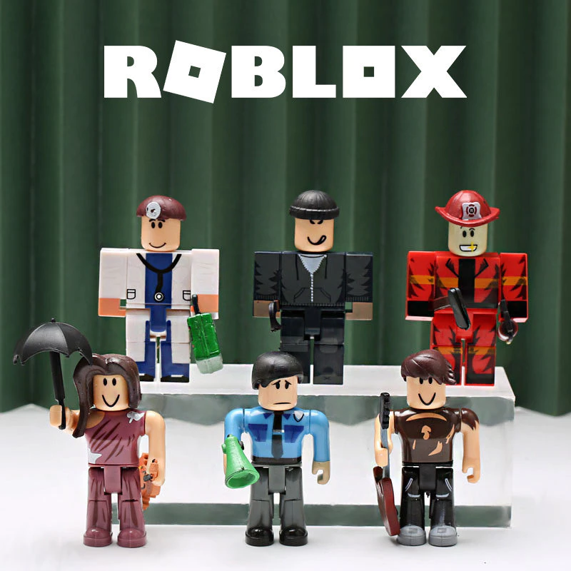 Roblox Miniature Figures Set Block Minecraft Survival Game Collection Toy Cake Topper Figurine Toys Virtual World Action