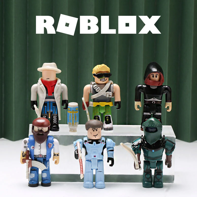 Roblox Miniature Figures Set Block Minecraft Survival Game Collection Toy Cake Topper Figurine Toys Virtual World Action