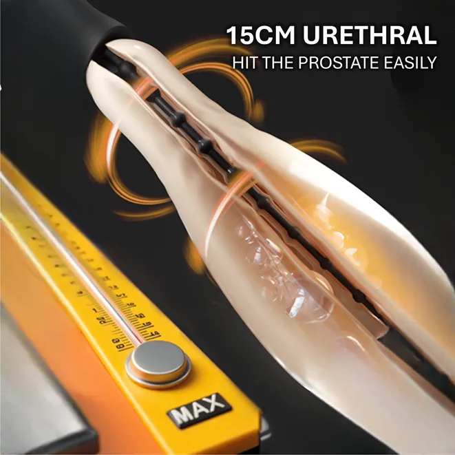 (Bead Version) 10 Speed Bead Urethral Sounding Vibrating Urethral Dilator Plug Stimulating Urethral Male Massager Orgasm Without Ejaculation Sex Toy For Men