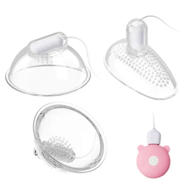 USB Chargeable Vibrator Pump Oral Sex Adult sex toys Breast Pump Enlargement Licking Nipple Vibrator for Women