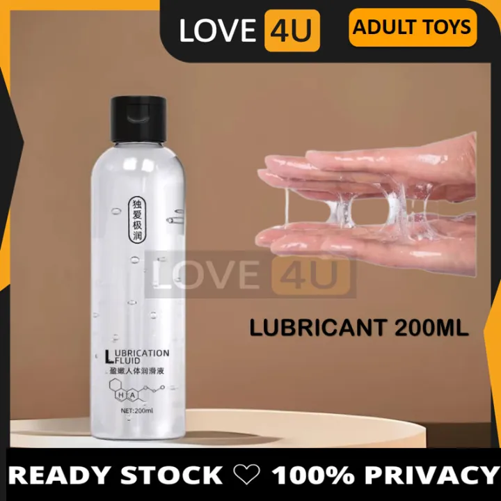 LOVE4U DUAI Lubricant 200ml Water Based Lubricant Sex Gel Personal Massage Oil Smooth Lube Pelincir Seks Sexual Gel-Duai