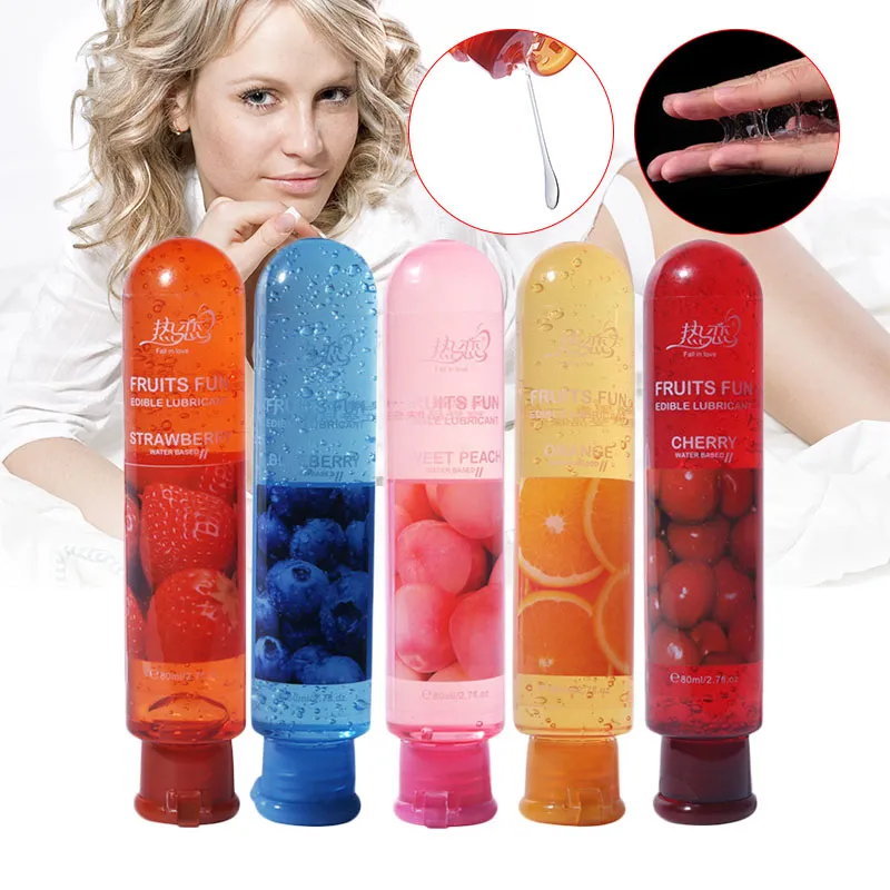 Fruit Lubricant Fruits Fun 80ml Water Soluble Fruity Lubricant Sex Lube Sex Minyak Fruit Pelincir Jelly Sex ( Edible )