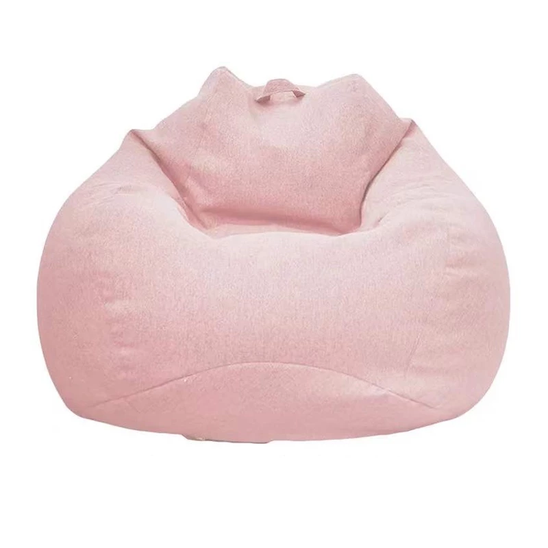 Sofa Bean Stylish Bedroom Furniture Solid Color Single Bean Bag Lazy Sofa Cover DIY Filled Inside