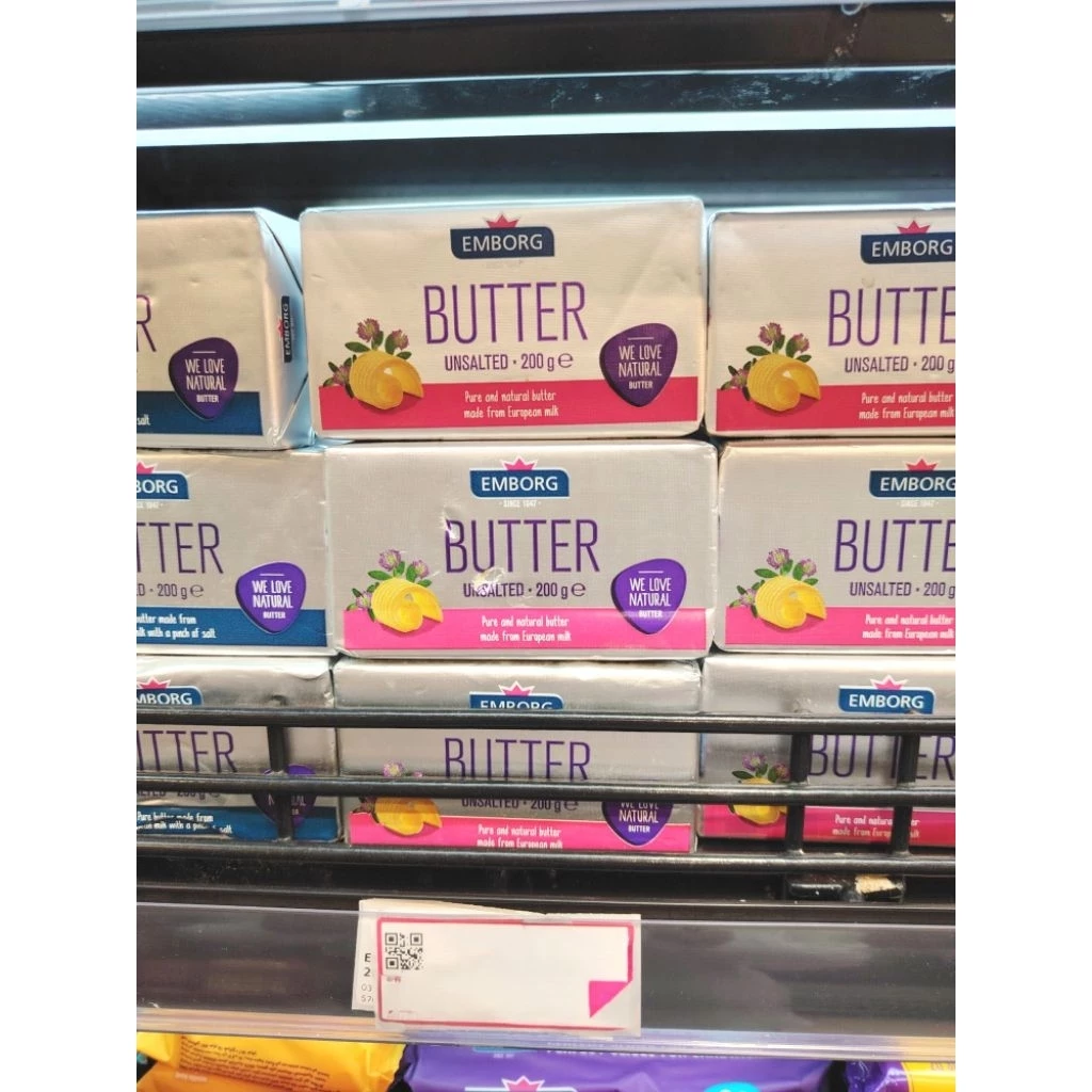 EMBORG BUTTER UNSALTED 200G