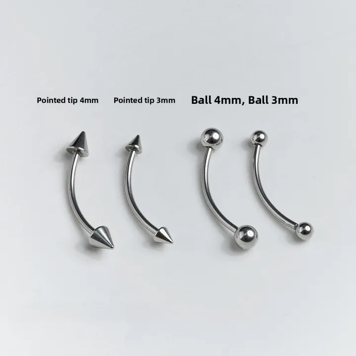 Titanium Steel Devil Nail Eyebrow Piercing External Spiral Punk Style Fashion Jewelry Women's Fresh out New Arrivals