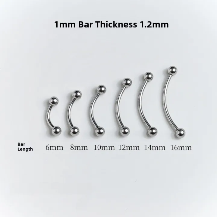 Titanium Steel Devil Nail Eyebrow Piercing External Spiral Punk Style Fashion Jewelry Women's Fresh out New Arrivals