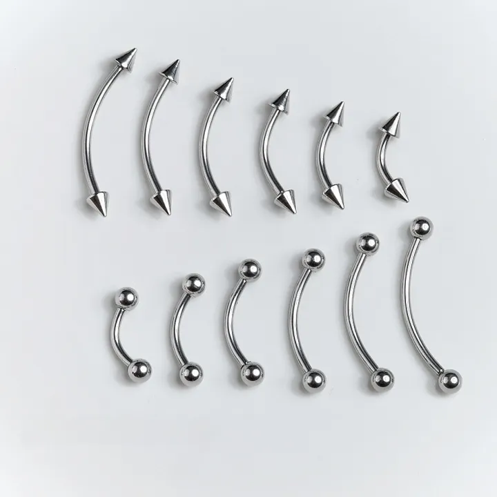 Titanium Steel Devil Nail Eyebrow Piercing External Spiral Punk Style Fashion Jewelry Women's Fresh out New Arrivals