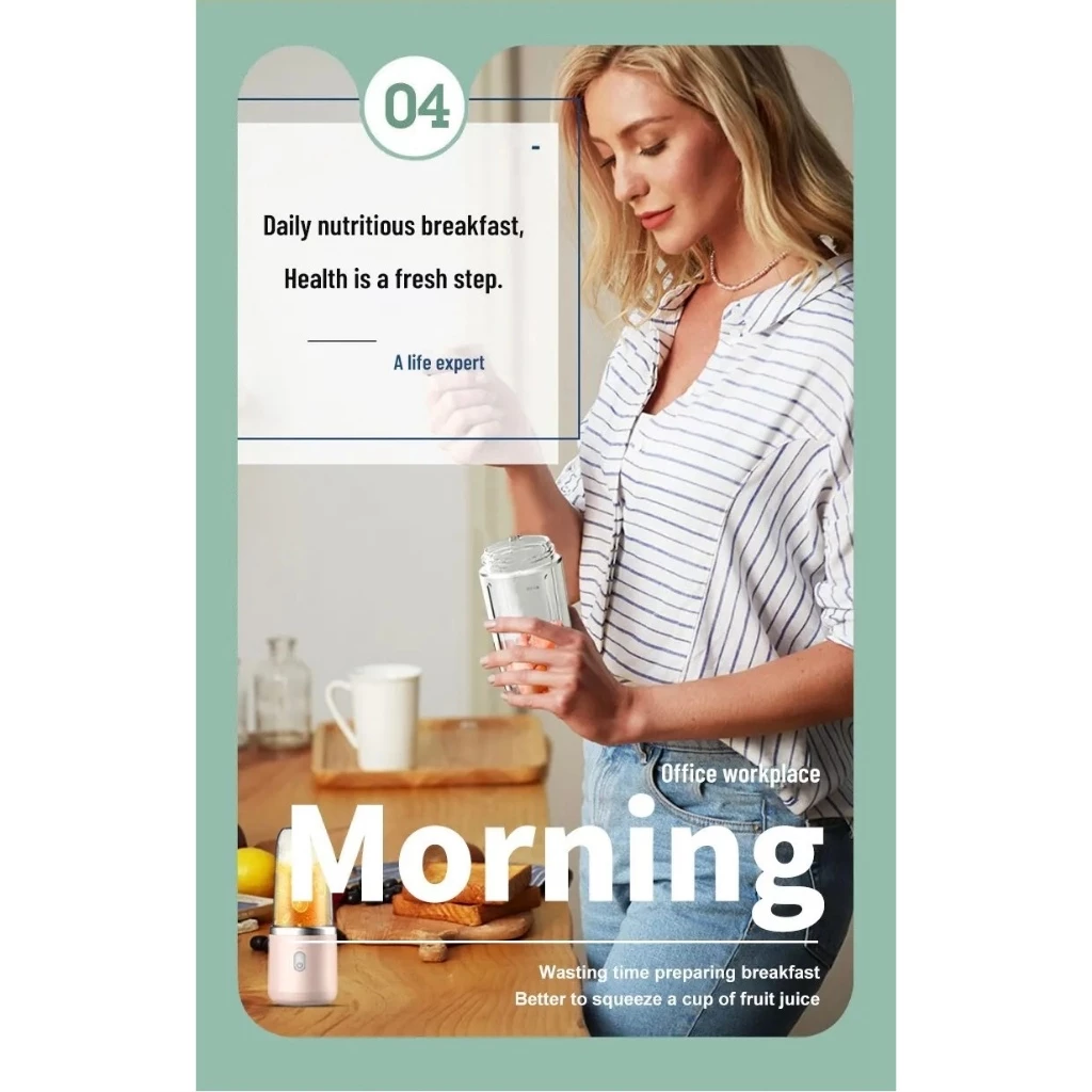 Wireless Juice Blender Juice Extractor USB Charging Shake n Take Mixer Fruit Juicer Chopper Grinder