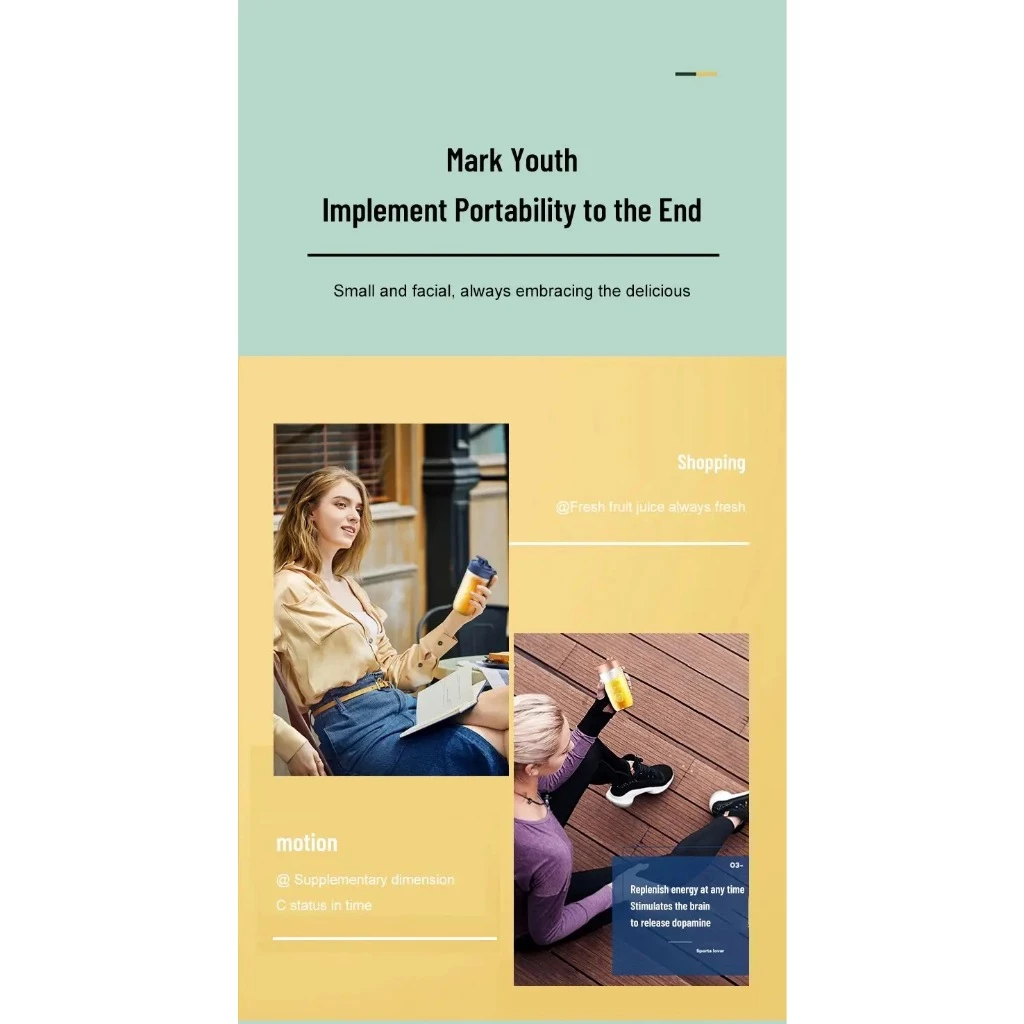 Wireless Juice Blender Juice Extractor USB Charging Shake n Take Mixer Fruit Juicer Chopper Grinder