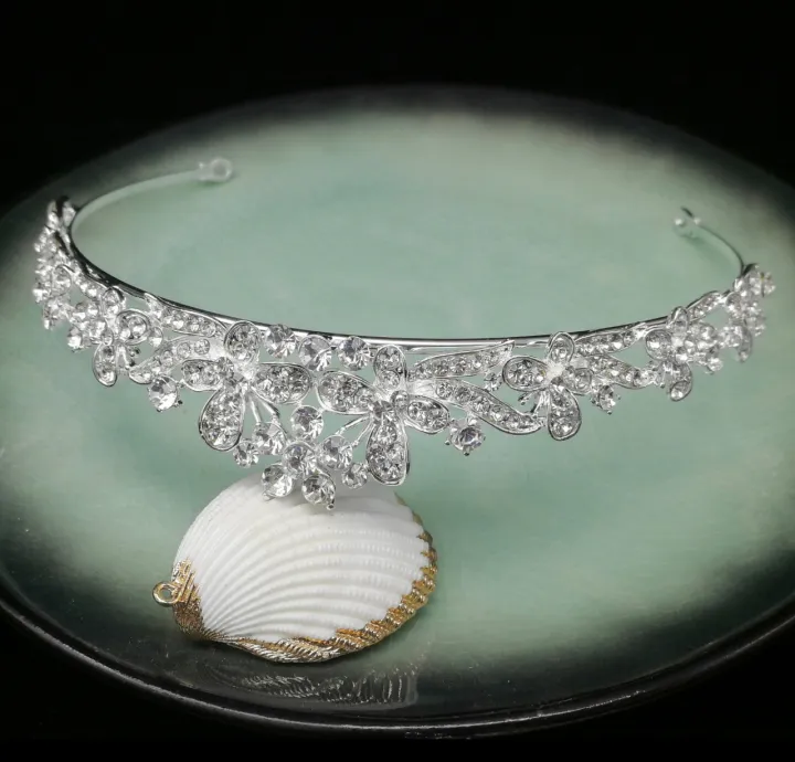 Bridal Jewelry Tiara Princess Stage Alloy Inlaid Rhinestone Crown Wind Crown Crown