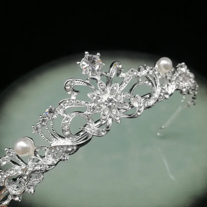 Bridal Jewelry Tiara Princess Stage Alloy Inlaid Rhinestone Crown Wind Crown Crown