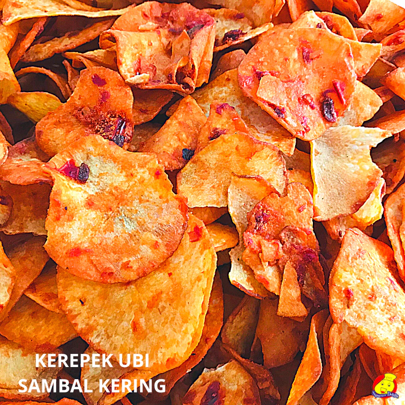 Kerepek Ubi Pedas Basah 1kg - Tapioca Chips Flavour Syrup Sambal Chili 1kg -SIGNATURE DELIGHT