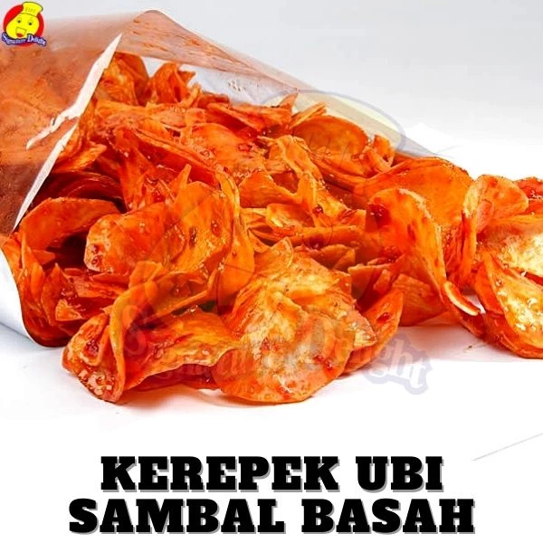 Kerepek Ubi Pedas Basah 1kg - Tapioca Chips Flavour Syrup Sambal Chili 1kg -SIGNATURE DELIGHT