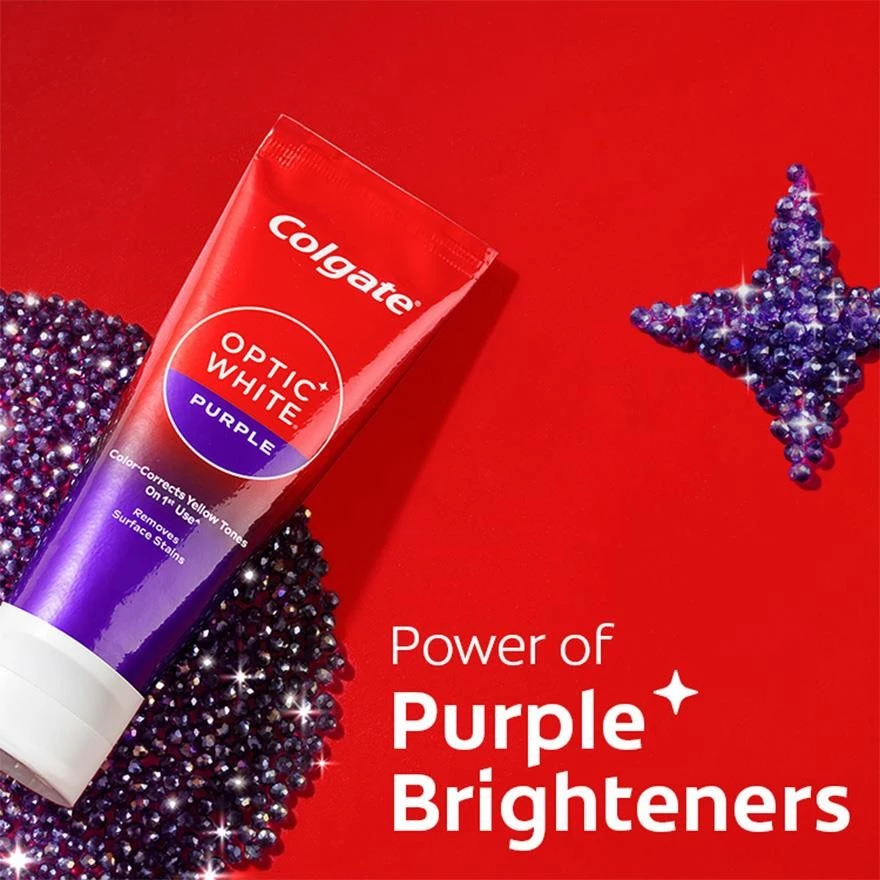 Colgate Optic White Purple Toothpaste 100g