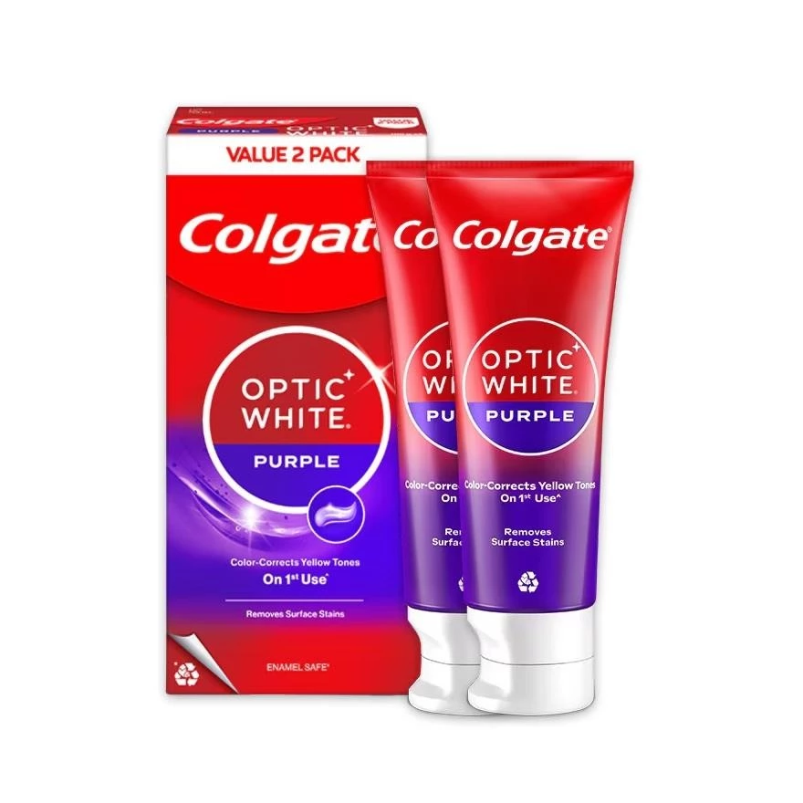 Colgate Optic White Purple Toothpaste 100g