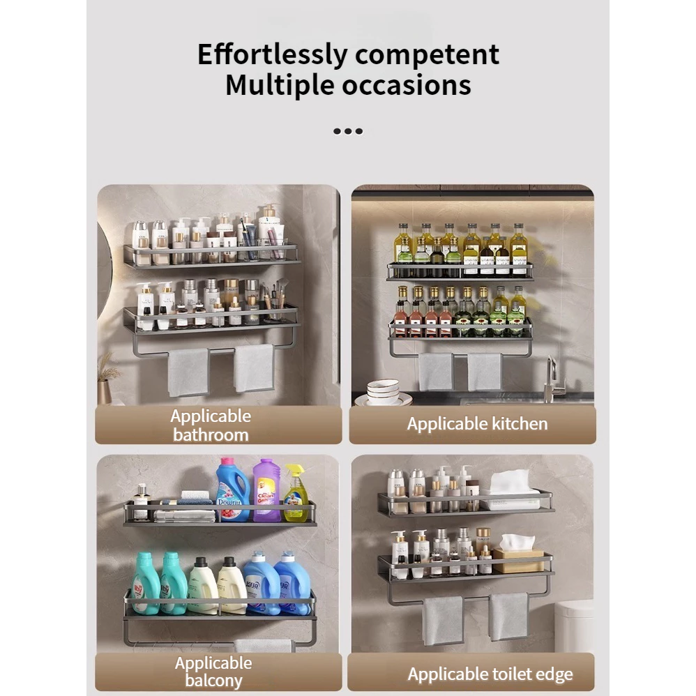 YUN JIE YA Shelf Wall Drain Shelf Shampoo Rack