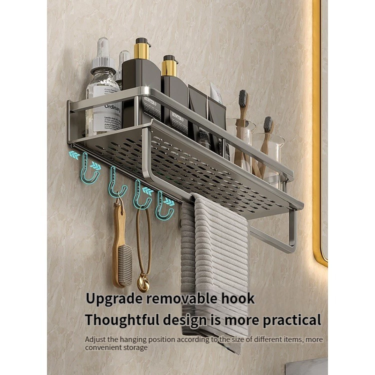 YUN JIE YA Shelf Wall Drain Shelf Shampoo Rack