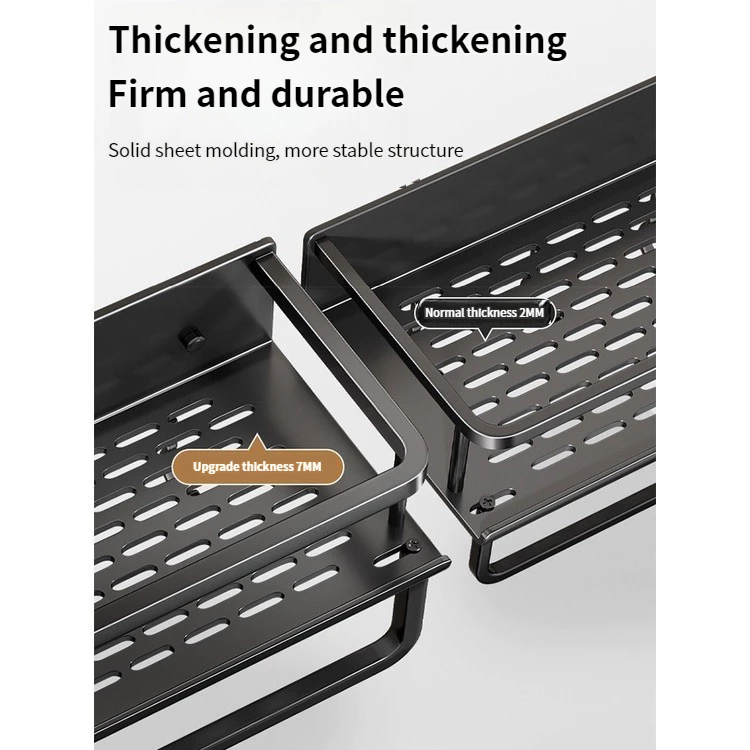 YUN JIE YA Shelf Wall Drain Shelf Shampoo Rack