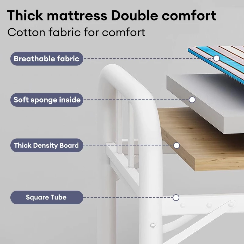 𝐁𝐌𝐙𝐀𝐑 𝙄𝙣 𝙎𝙩𝙤𝙘𝙠 Sturdy Durable Folding Bed Foldable Katil Bujang Besi Katil Lipat Katil Single折疊床