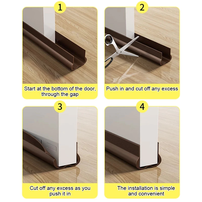 《 𝗫𝟯 𝗣𝗥𝗢𝗧𝗘𝗖𝗧𝗜𝗢𝗡 》 PVC Door Seal Strip Gap Stopper Blocker Doorstop Penutup Bawah Pintu