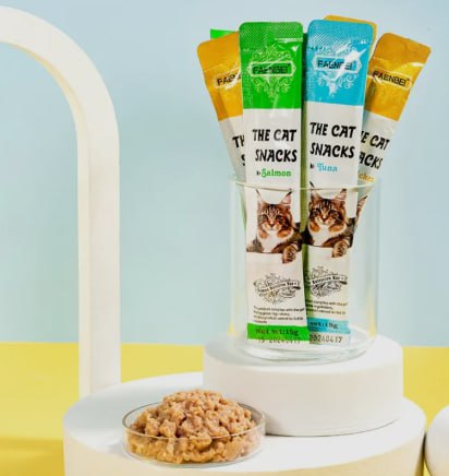 FAENBEI Cat Treat 15g Cat Creamy Churu Chu ru Snack Treats Snacks Stick Wet Food Snacks Jajan Kucing Makanan Basah
