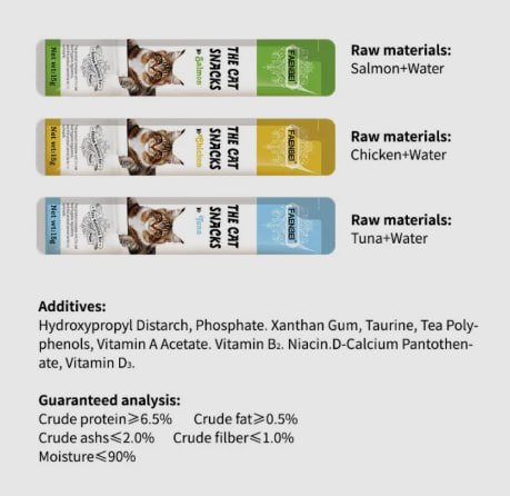 FAENBEI Cat Treat 15g Cat Creamy Churu Chu ru Snack Treats Snacks Stick Wet Food Snacks Jajan Kucing Makanan Basah