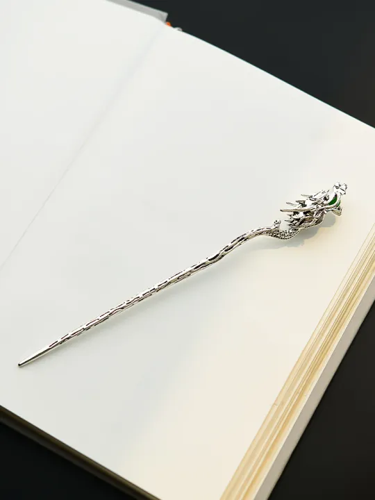 ZUOOU | Dragon-shaped Hairpin Pure Silver Metal New Style Hair Accessory