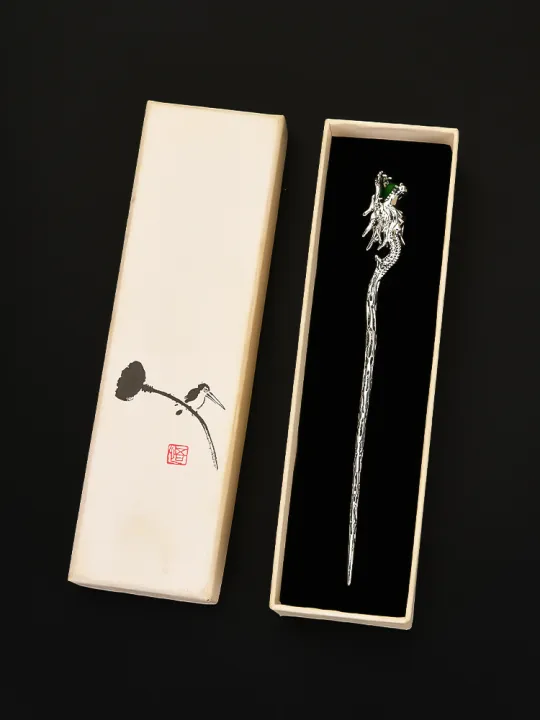 ZUOOU | Dragon-shaped Hairpin Pure Silver Metal New Style Hair Accessory