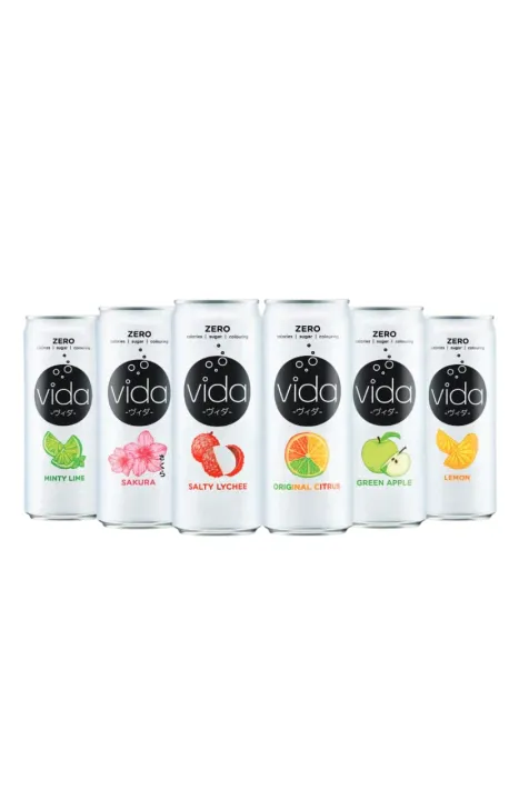 [MT] Vida Zero Sugar Sparkling Flavoured Drink 325ml