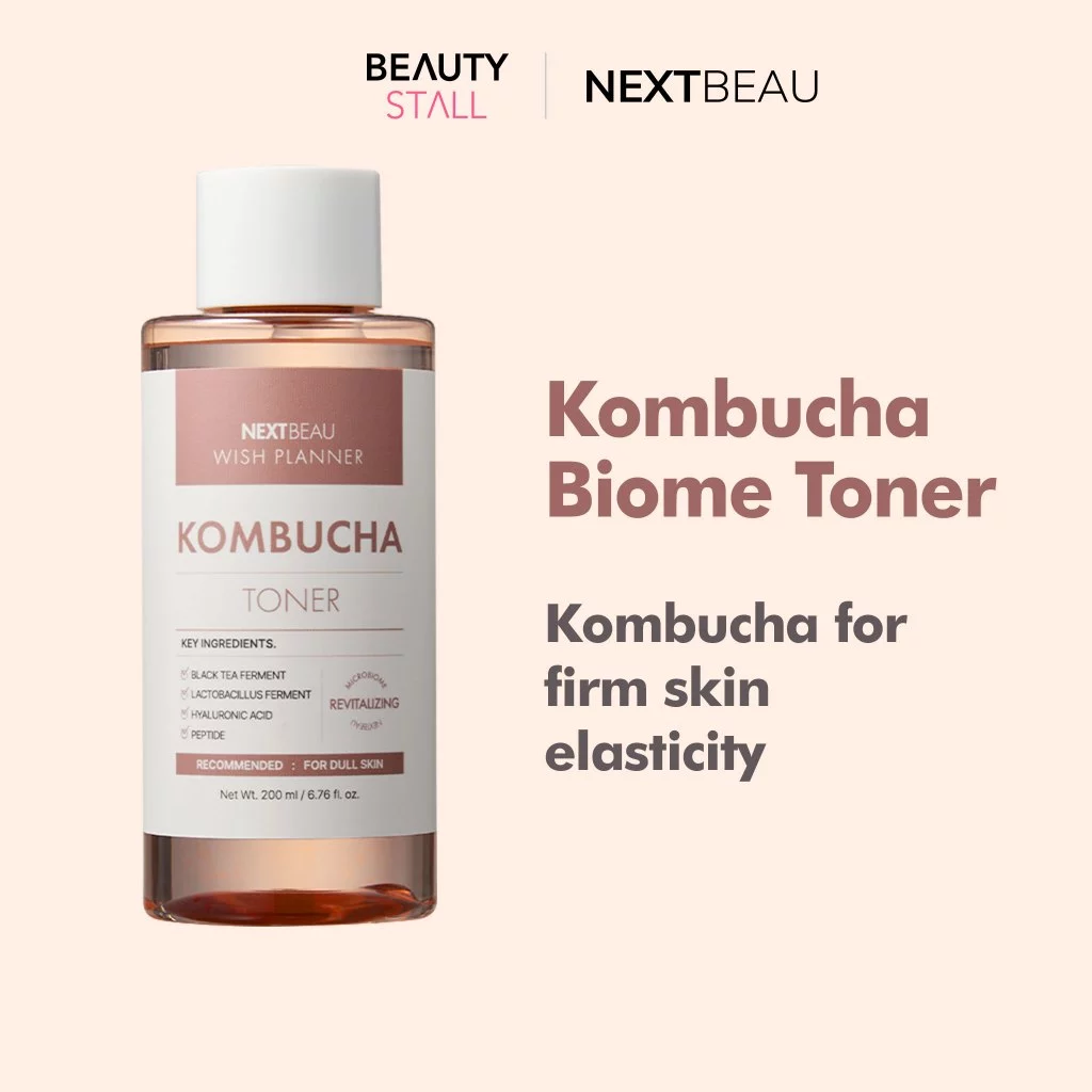 NEXTBEAU Wish Planner Kombucha Biome Series | Toner Ampoule Cream Sunscreen Cleansing Water Cleanser